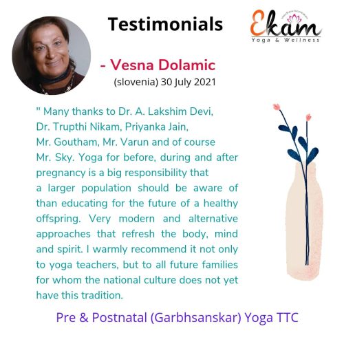 ekam yoga wellness client testimonial 2