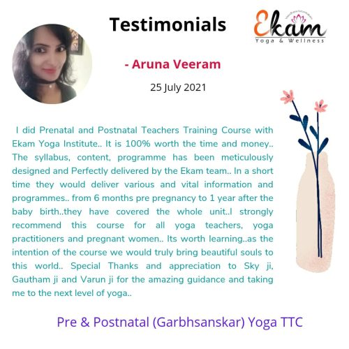 ekam yoga wellness client testimonial 3